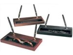 Executive Double Leather Pen Stand