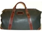 Expandable Leather Duffle Bag