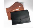 Horizontal Leather Manila Folder