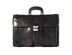 Leather Briefcase Black 